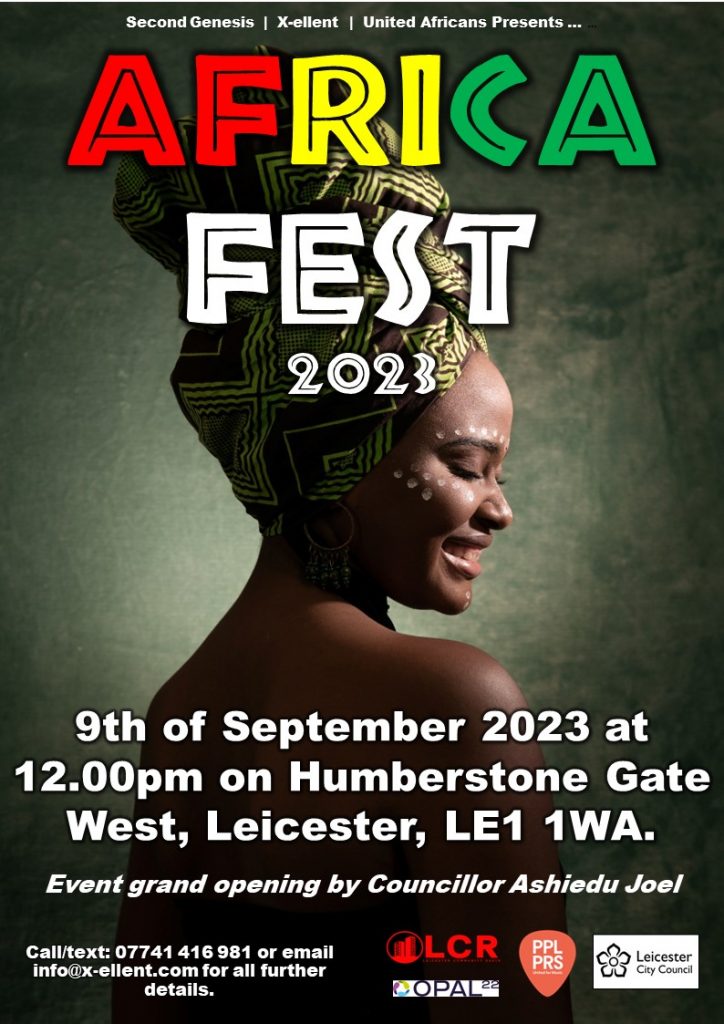africa fest Leicester poster
